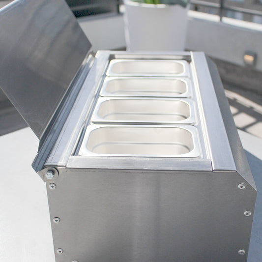 Salsera 4 Estaciones de Sobremesa 520-IN1#Gris