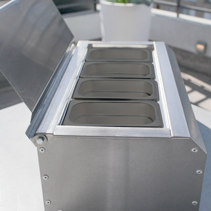 Salsera 4 Estaciones de Sobremesa 520-PO1#Gris