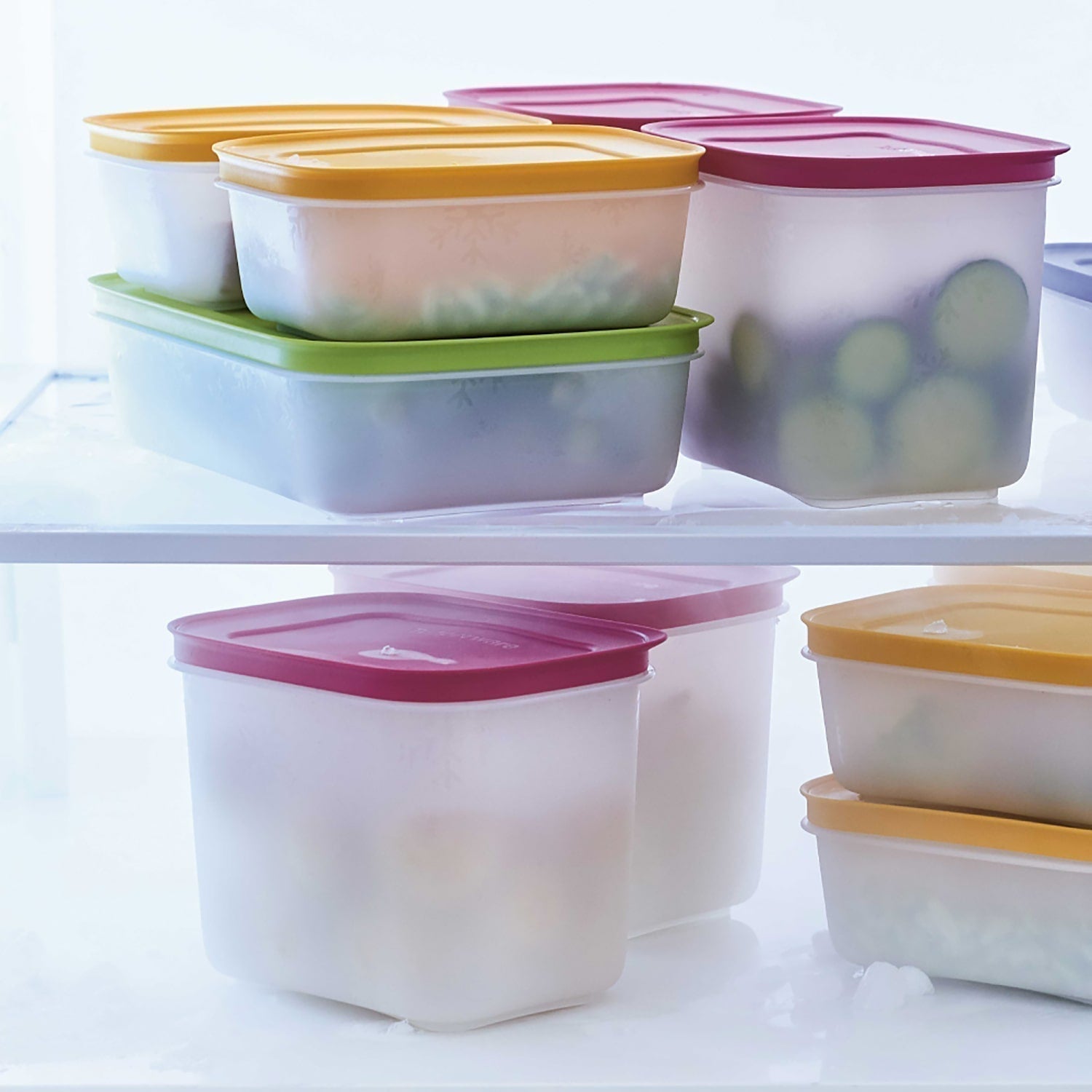 Set 3 Contenedores Congelador/Freezer1#Rosado