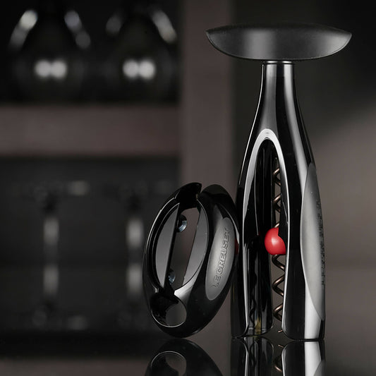 Set Descorchador y Cortacápsulas Cristal1#Negro