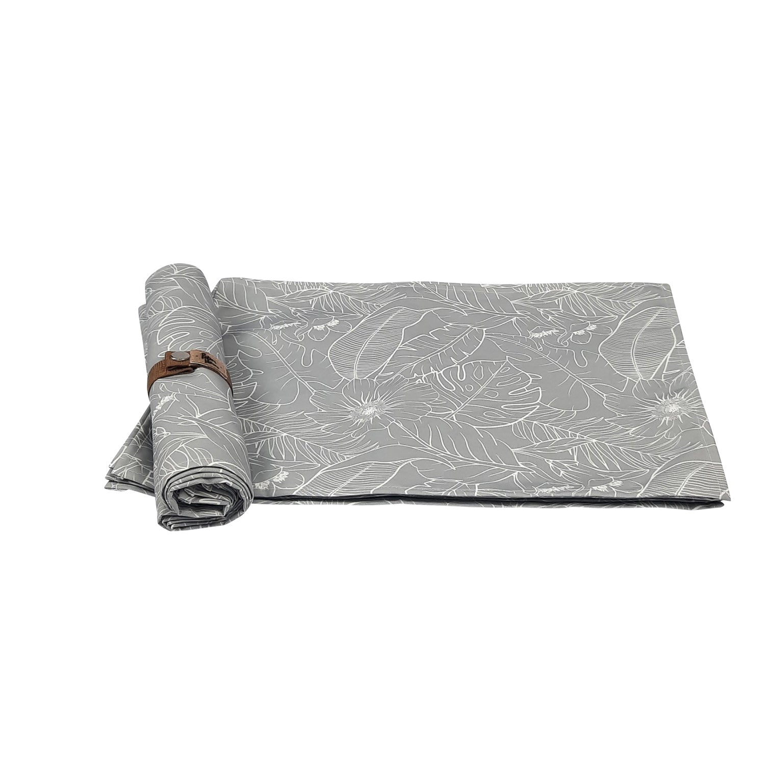 Set 6 Individuales Anti Manchas Rectangulares Botánico Gris4#Gris