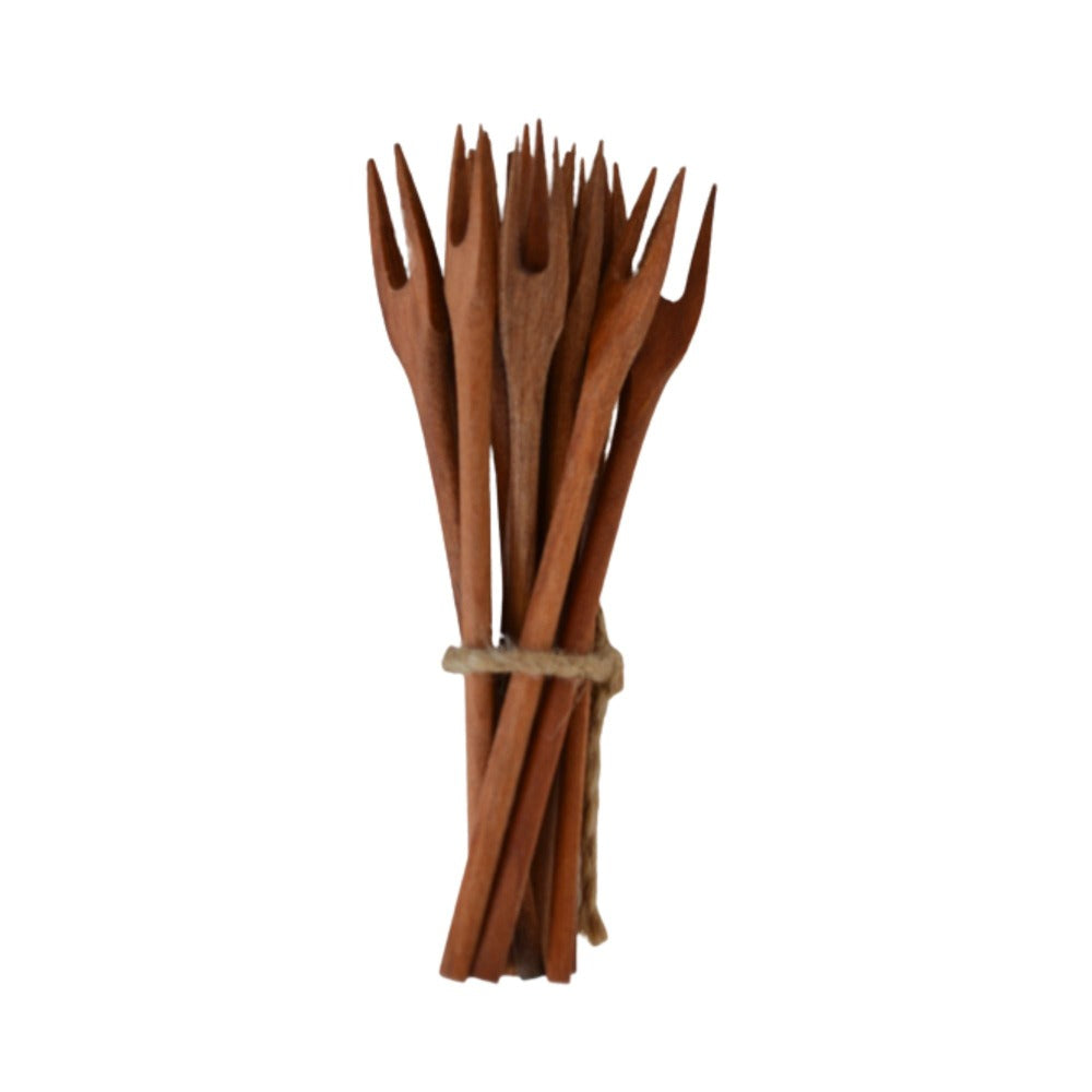 Set 12 Pinchos Madera Nativa1#Café