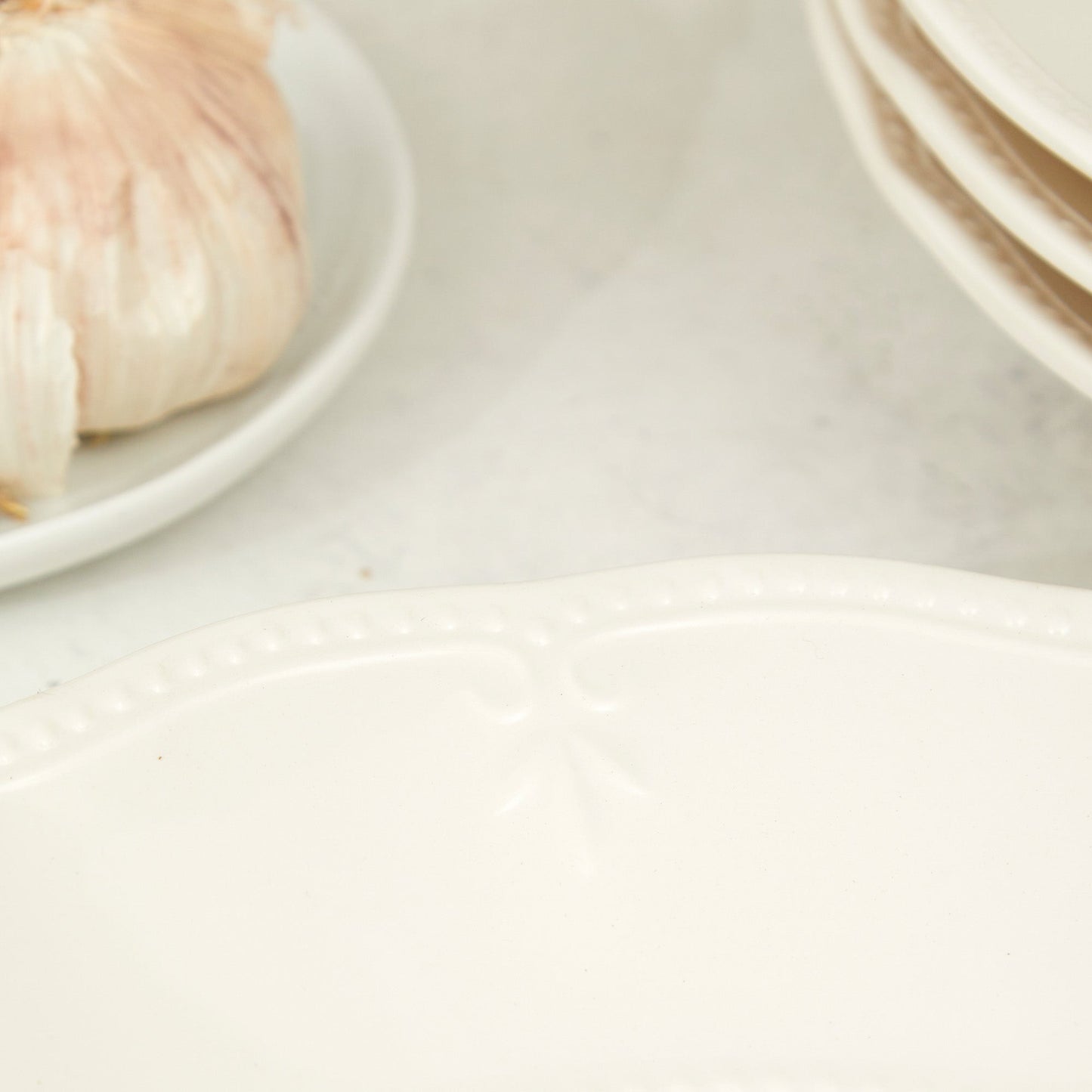 Set 4 Platos Sopa Flores 23,5 Cms4#Blanco