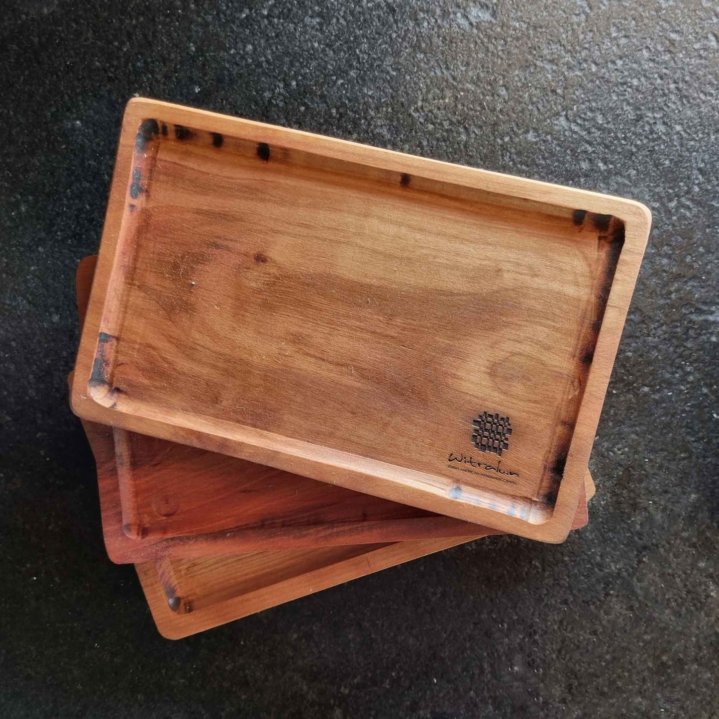 Set 4 Platos Asado Roble1#Café