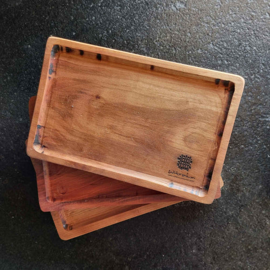 Set 4 Platos Asado Roble1#Café