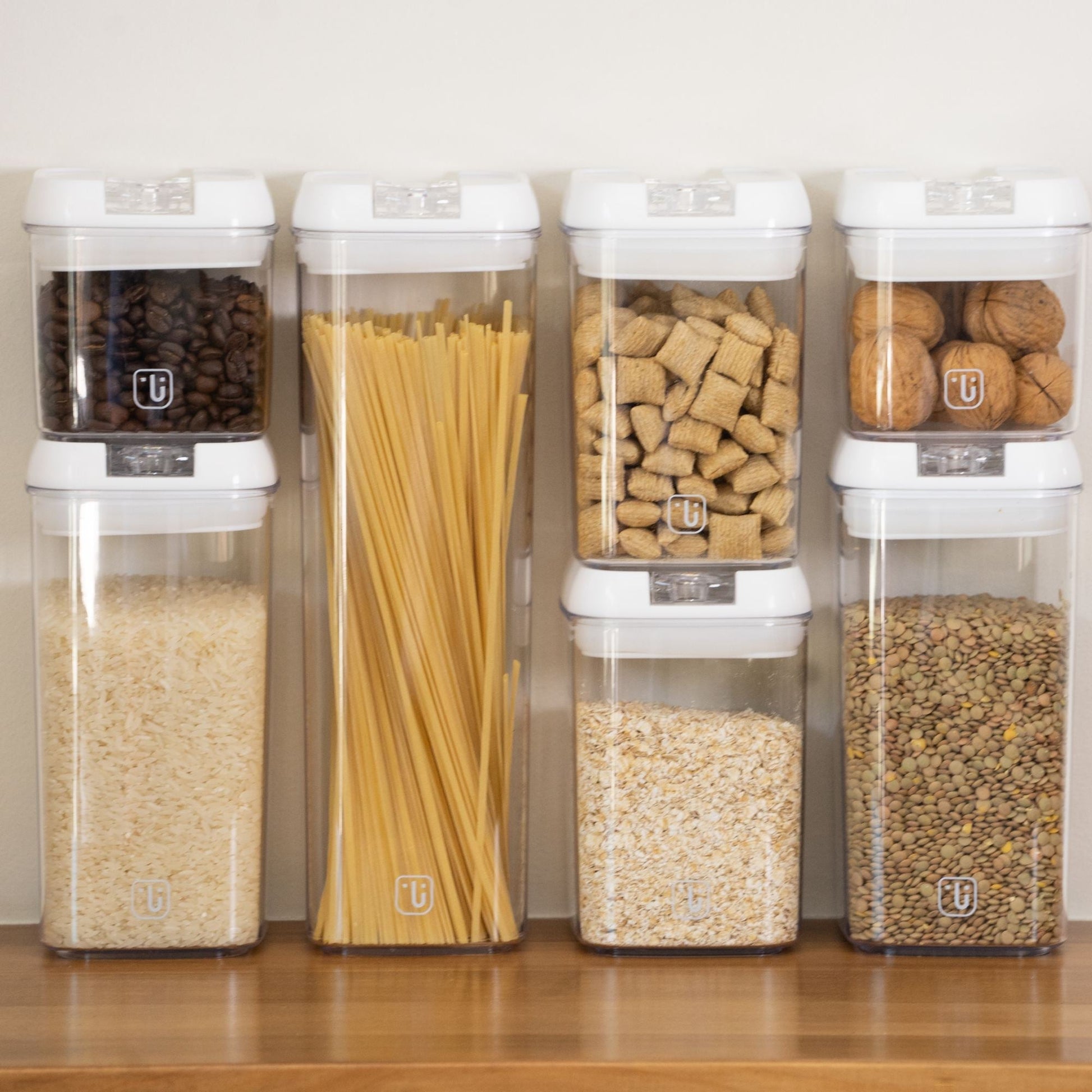 Set de 7 Contenedores Herméticos Plástico1#Blanco