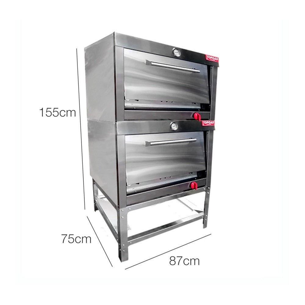 Horno Enlozado 2 Cámaras 58X65 GLP3#Gris