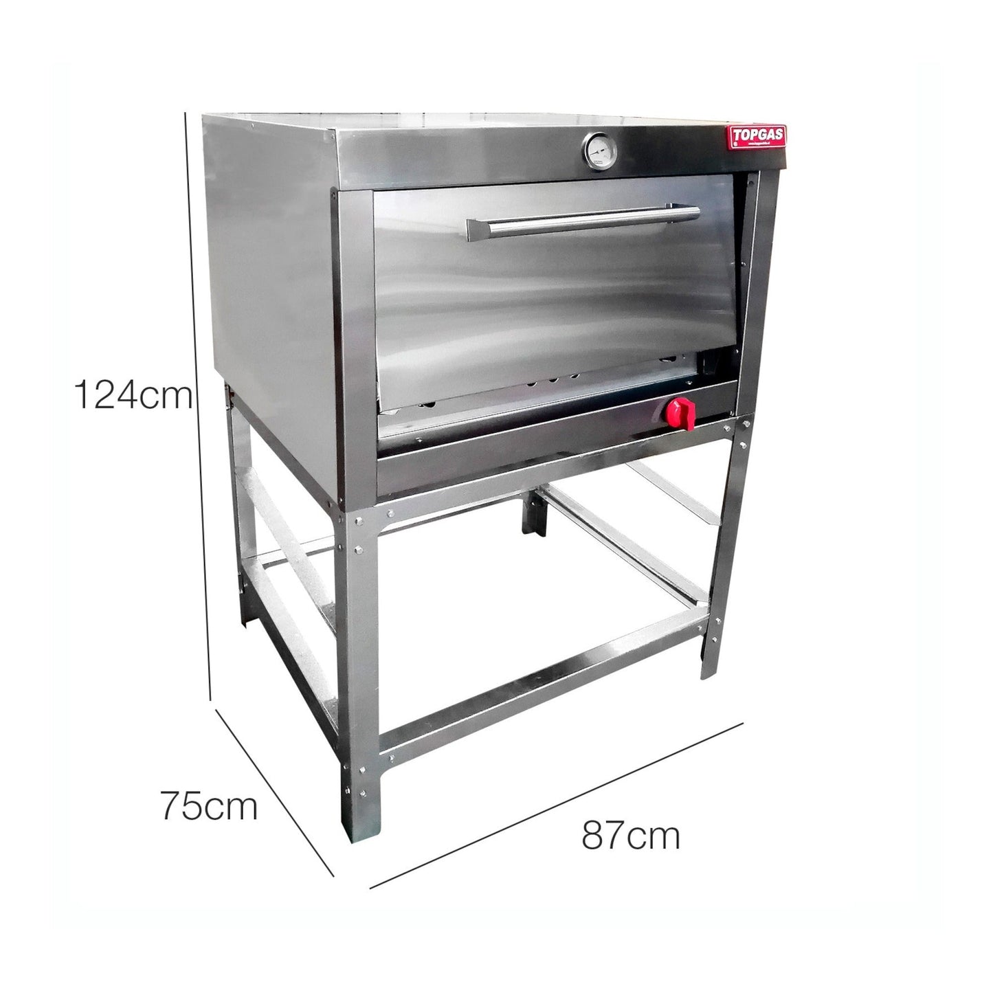 Horno Enlozado 1 Cámara 58X65 GLP3#Gris