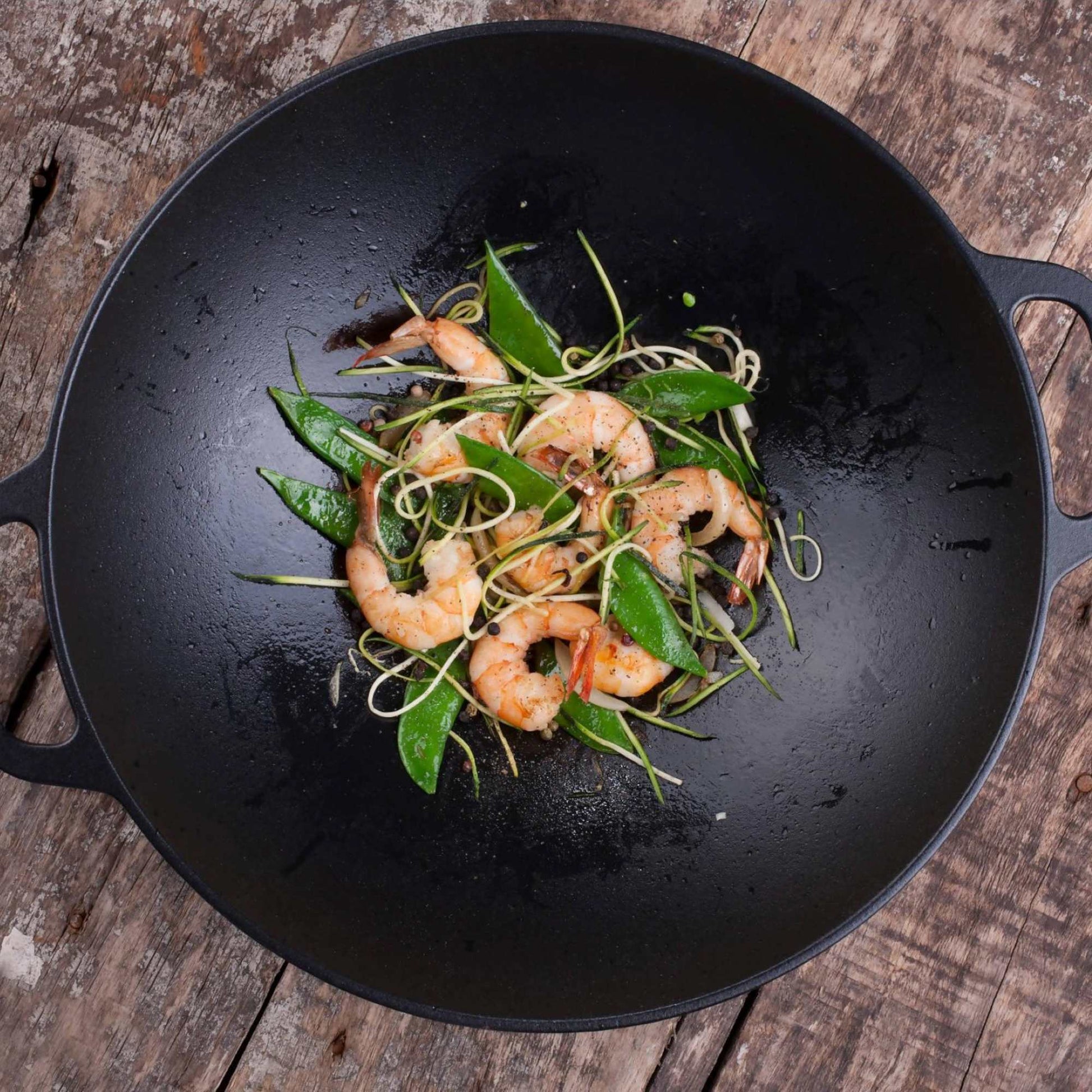 Wok Hierro Fundido 36 cm1#Negro