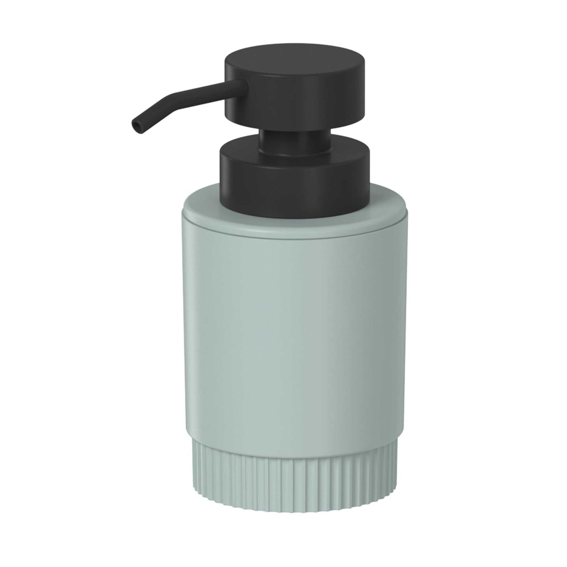 Jabonera Con Dosificador Dorica Con  Negro1#Negro