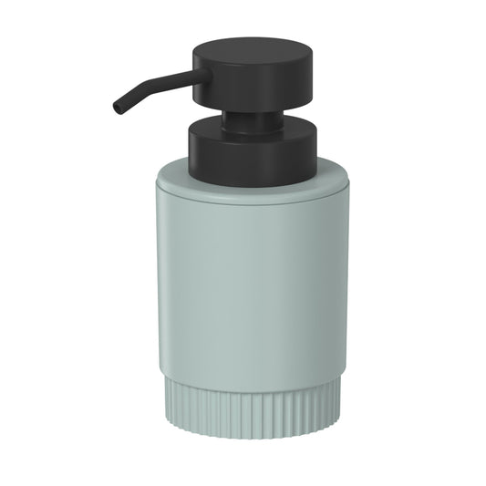 Jabonera Con Dosificador Dorica Con  Negro1#Negro
