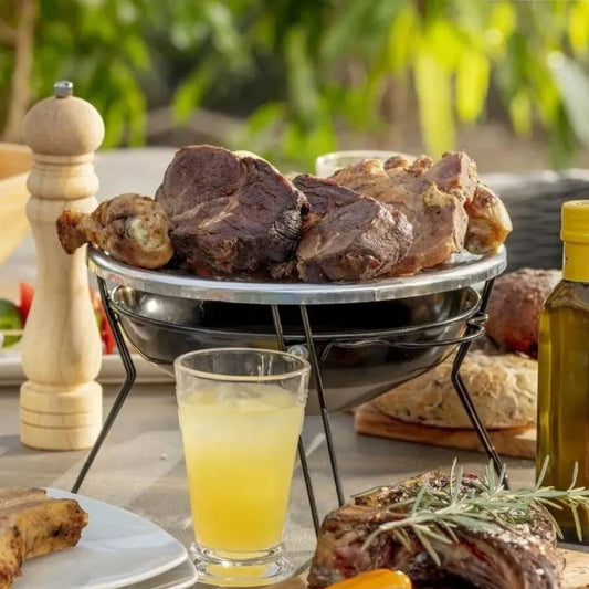 Parrilla Brasero Mesa Acero Inoxidable1#Negro