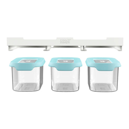 Set 3 Contenedores Colgantes Opal 0.9 Lts2#Sin color