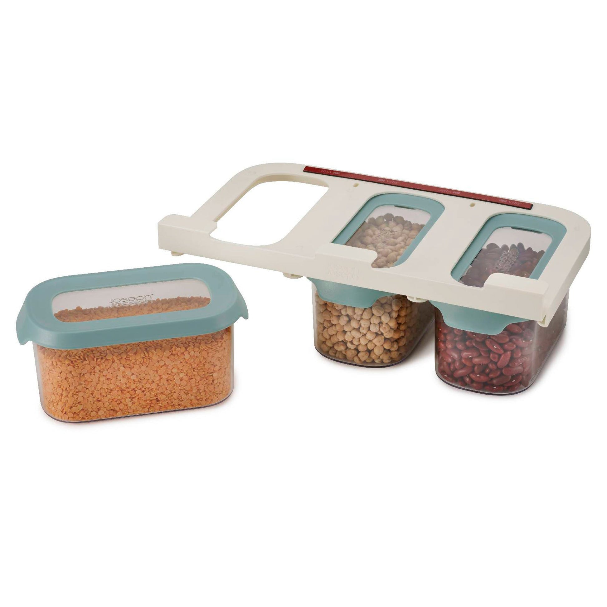 Set 3 Contenedores Colgantes Opal 0.9 Lts4#Sin color