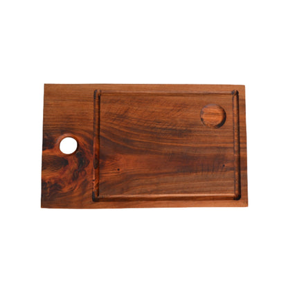 Tabla Asado Porta Sal 40 cms1#Café