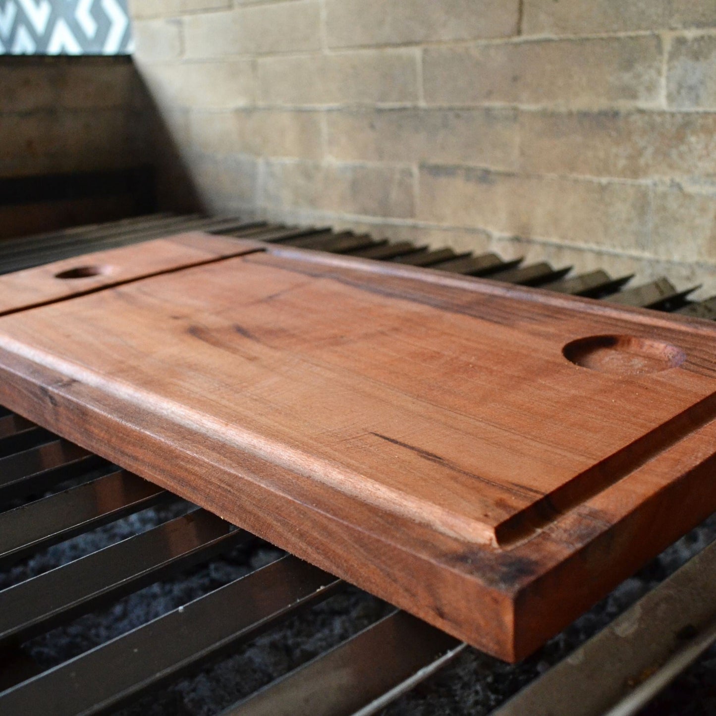 Tabla Asado Porta Sal 50 cms4#Café