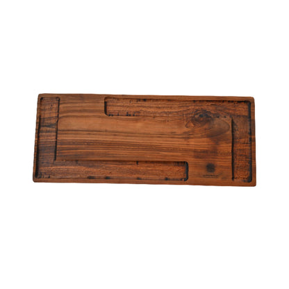 Tabla Queso Porta Galletas 60 cm1#Café