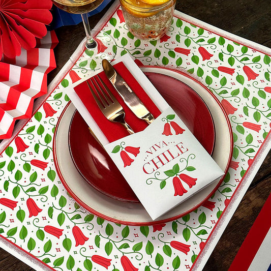 Pack De Mesa Copihue Tapiz1#Multicolor