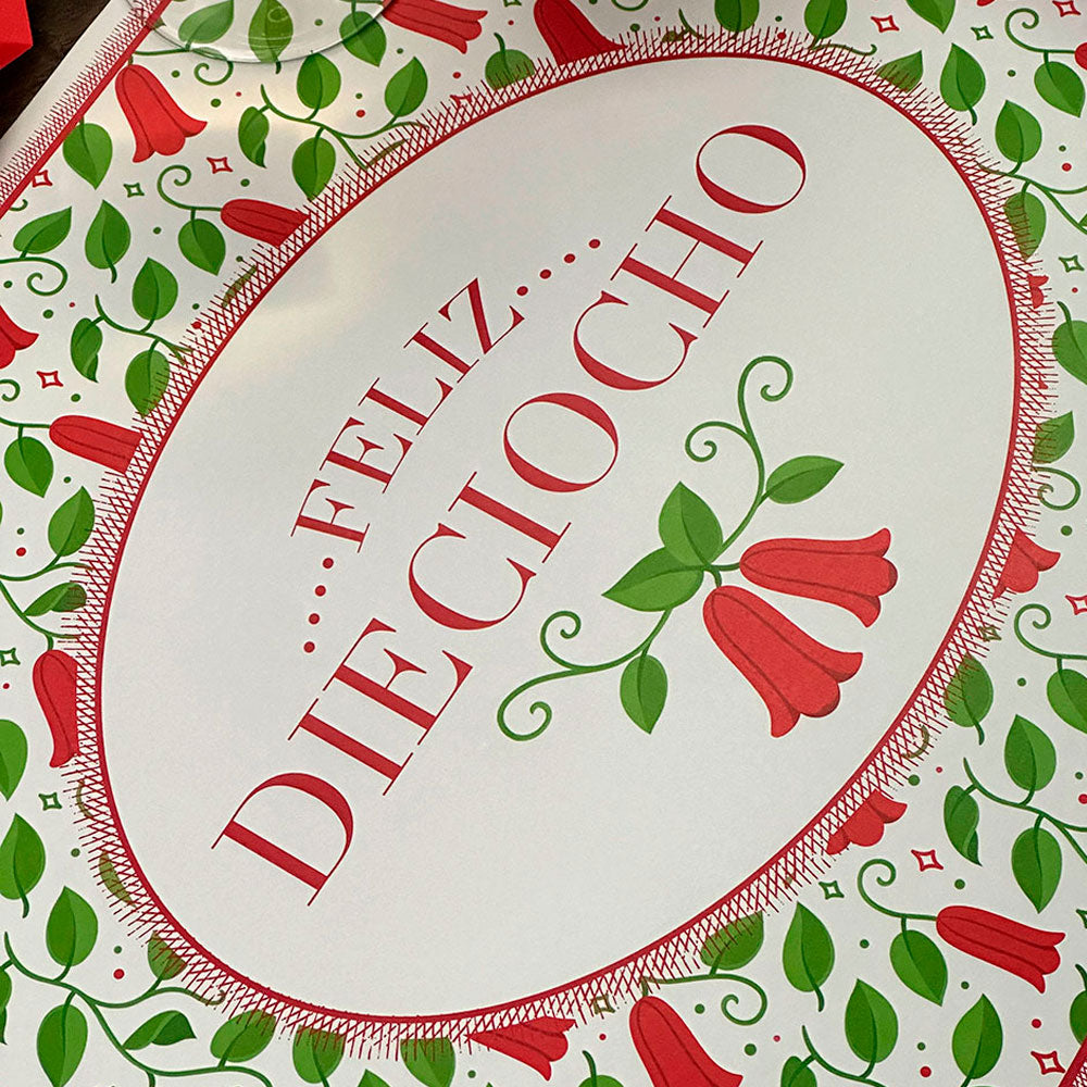 Pack De Mesa Copihue Tapiz4#Multicolor