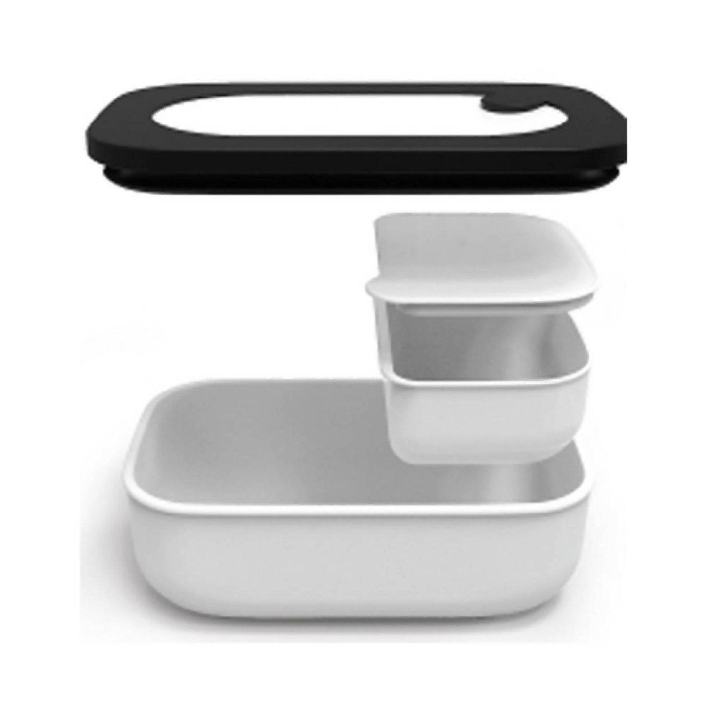 Lunch Box con Cubiertos4#Blanco