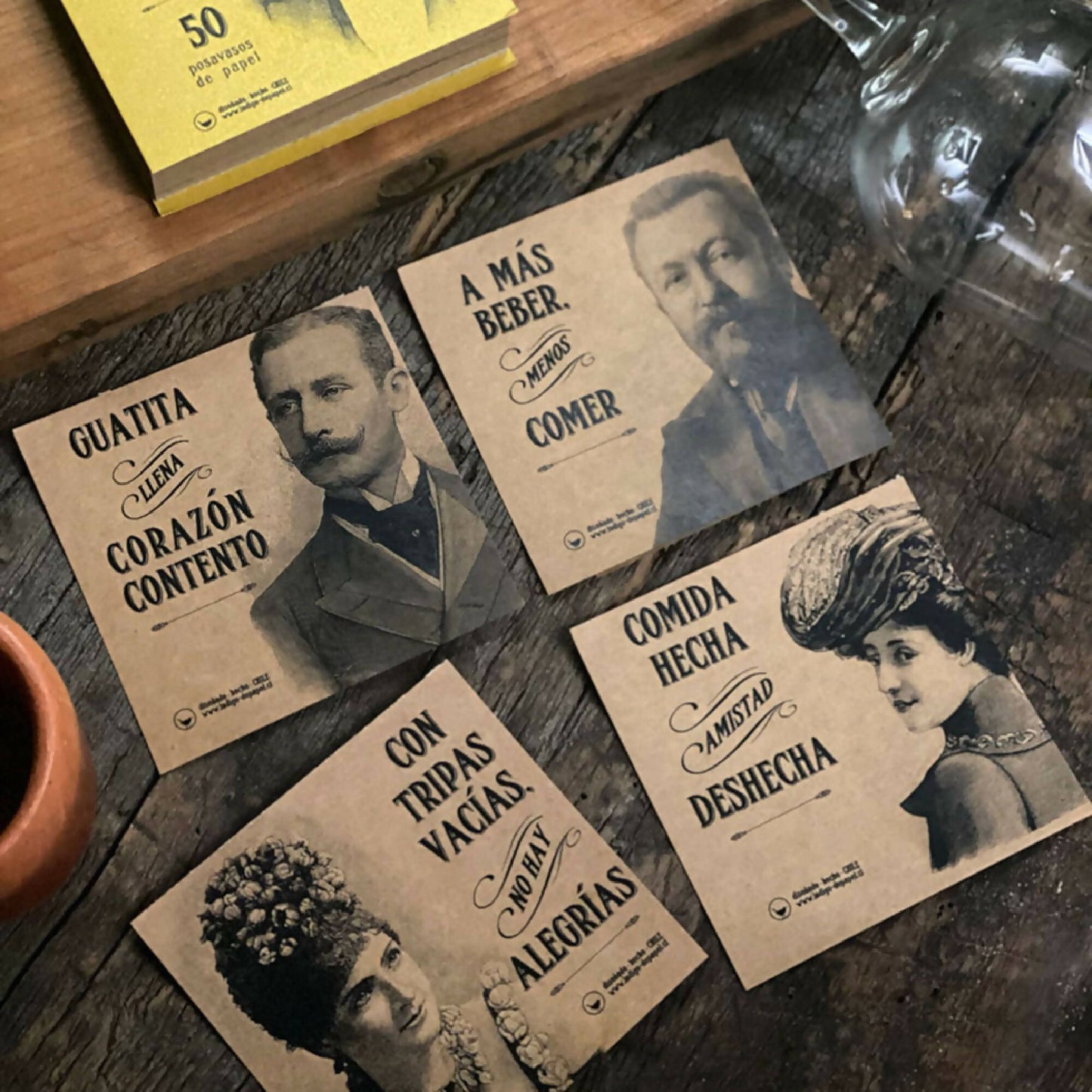 Posavasos Kraft Dichos Populares1#Café