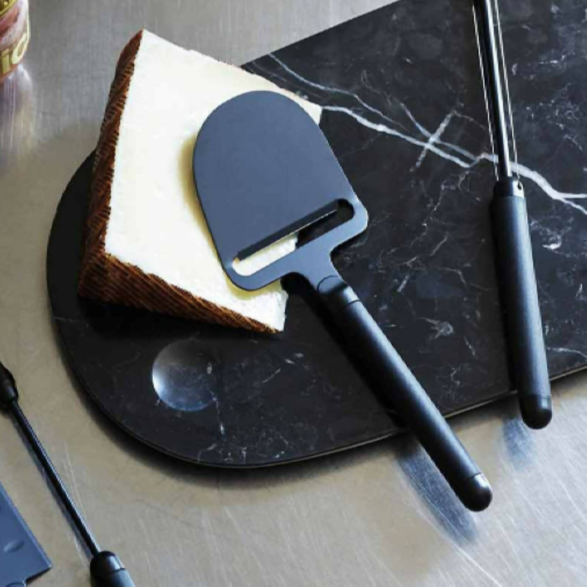 Cuchillo Queso Plano Pebble2#Negro