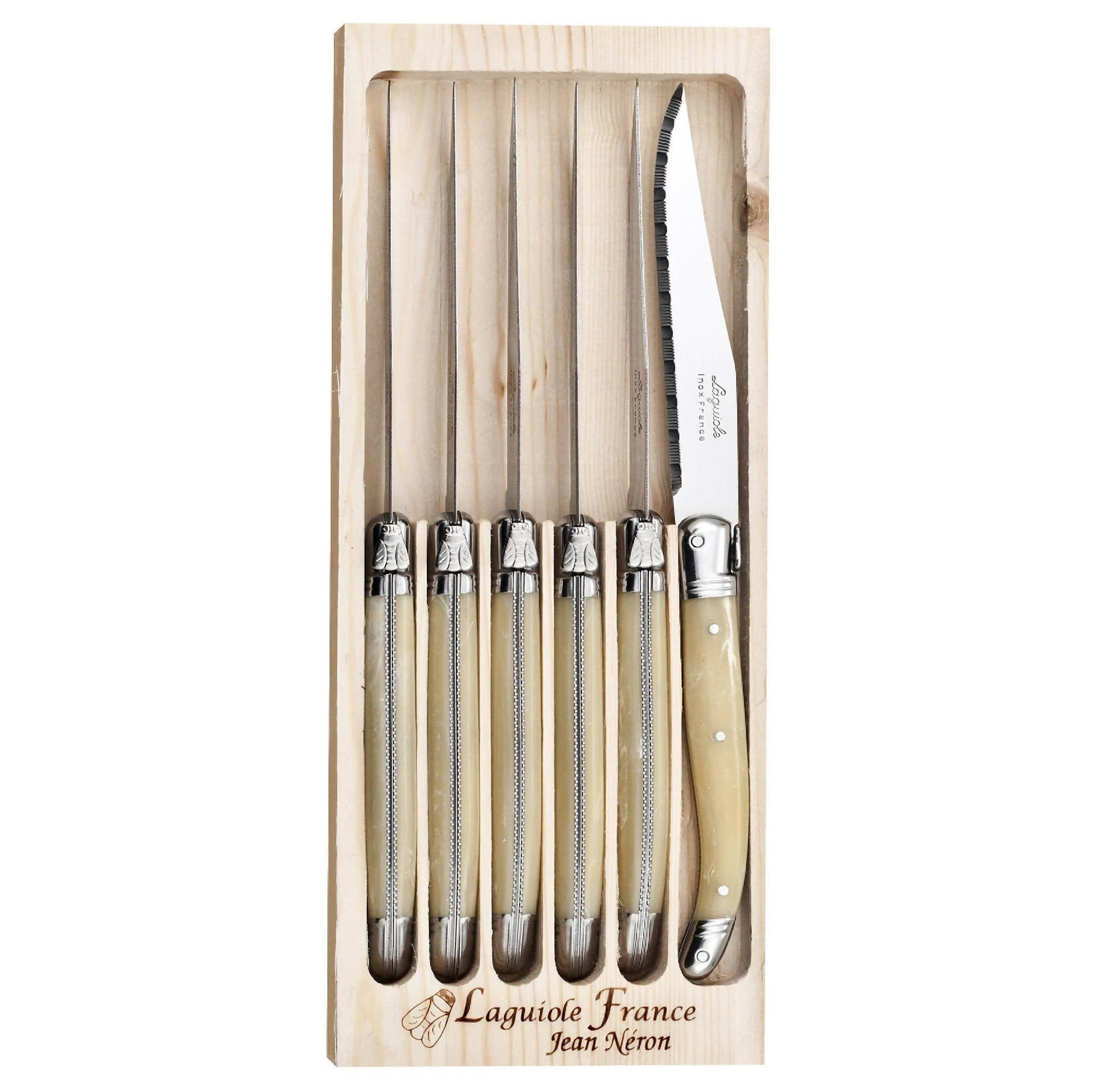 Set 6 Cuchillos Carne2#Beige