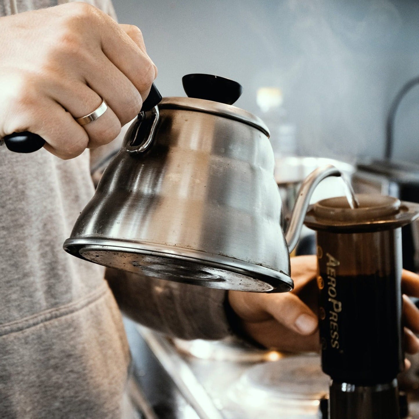 Kettle buono 1 Lt3#Acero