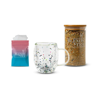 Pack Taza Estrellas + Infusión Color 100gr + 50 Bolsitas de Té4#Gris