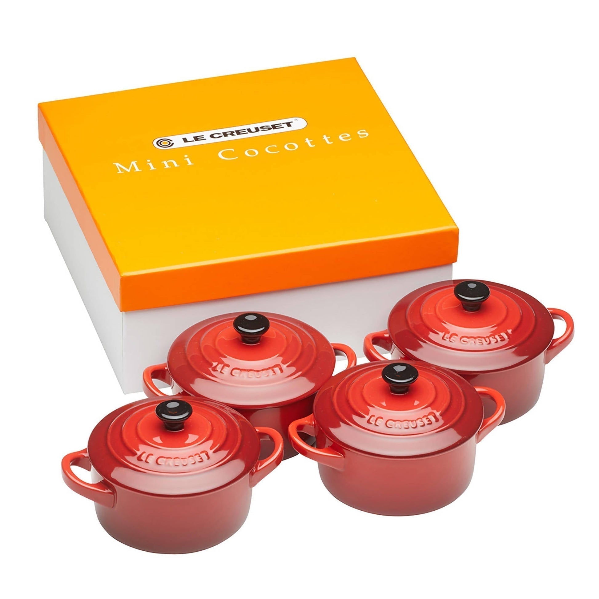 Set 4 Mini Cocotte 10 cm2#Rojo