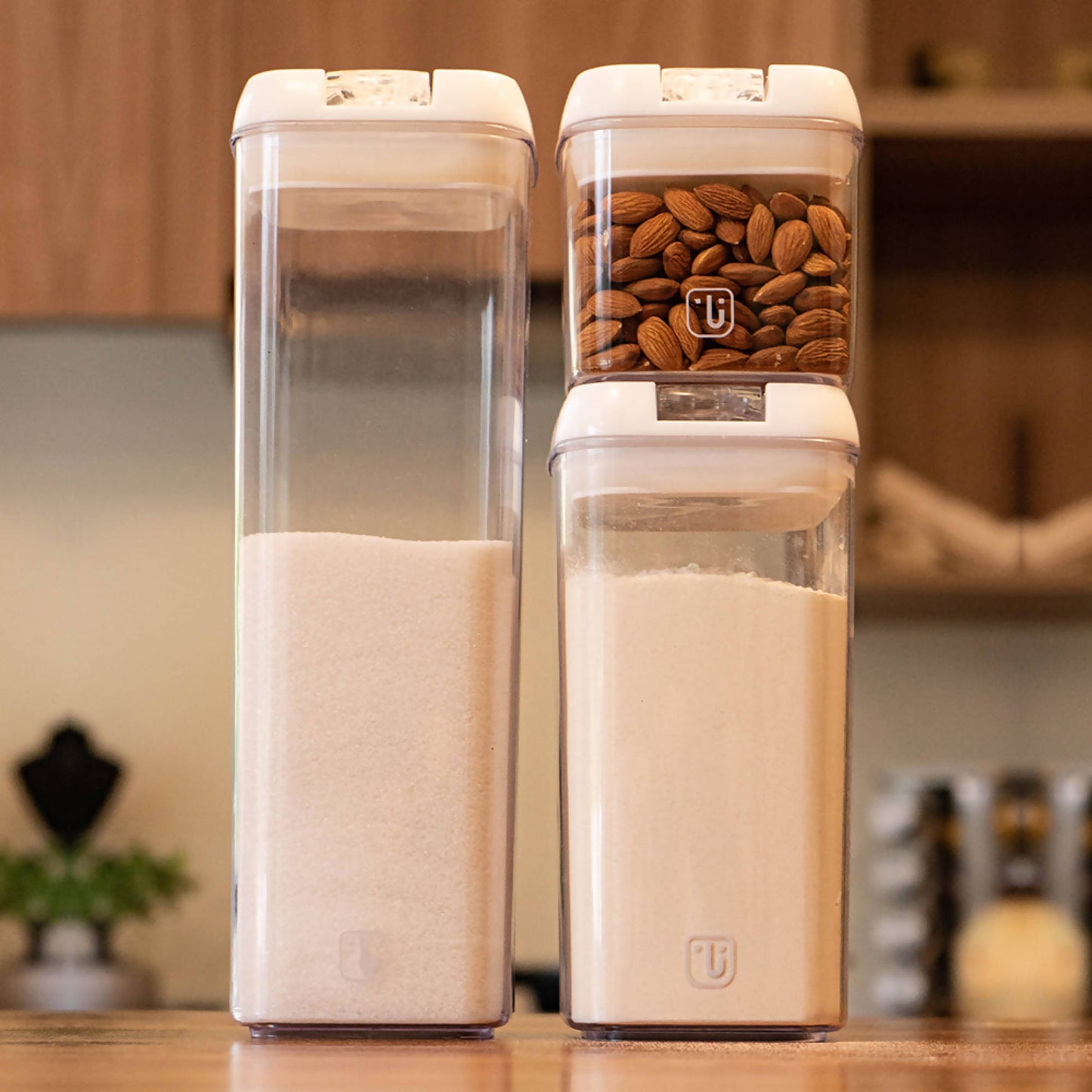 Set de 3 Contenedores Herméticos Plástico1#Sin color