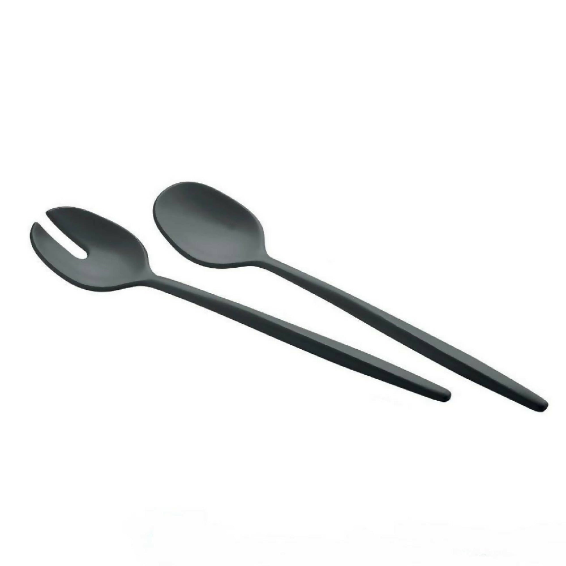 Set 2 Cucharas Tierra Para Servir3#Negro