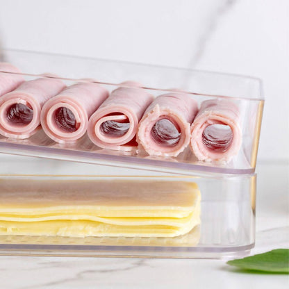 Contenedor Jamón/Queso Doble Clear Transparente3#Sin color