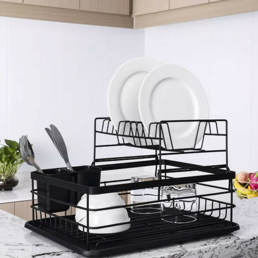 Secaplatos Escurridor 2 Niveles1#Negro