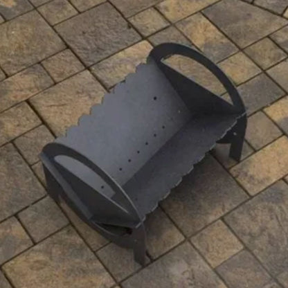 Fogón Brasero Armable De Acero Con Parrilla3#Negro