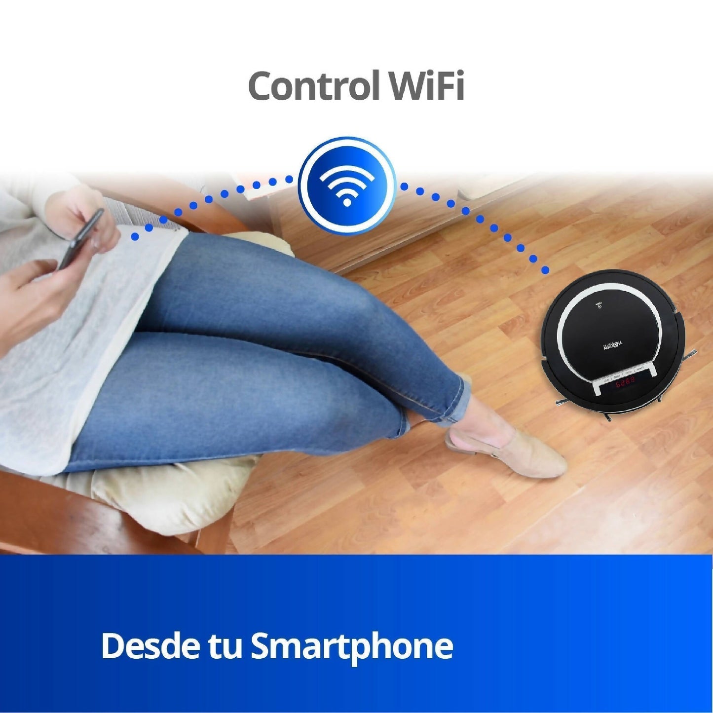 Aspiradora Robot Thorben Digi Bot Wifi3#Negro