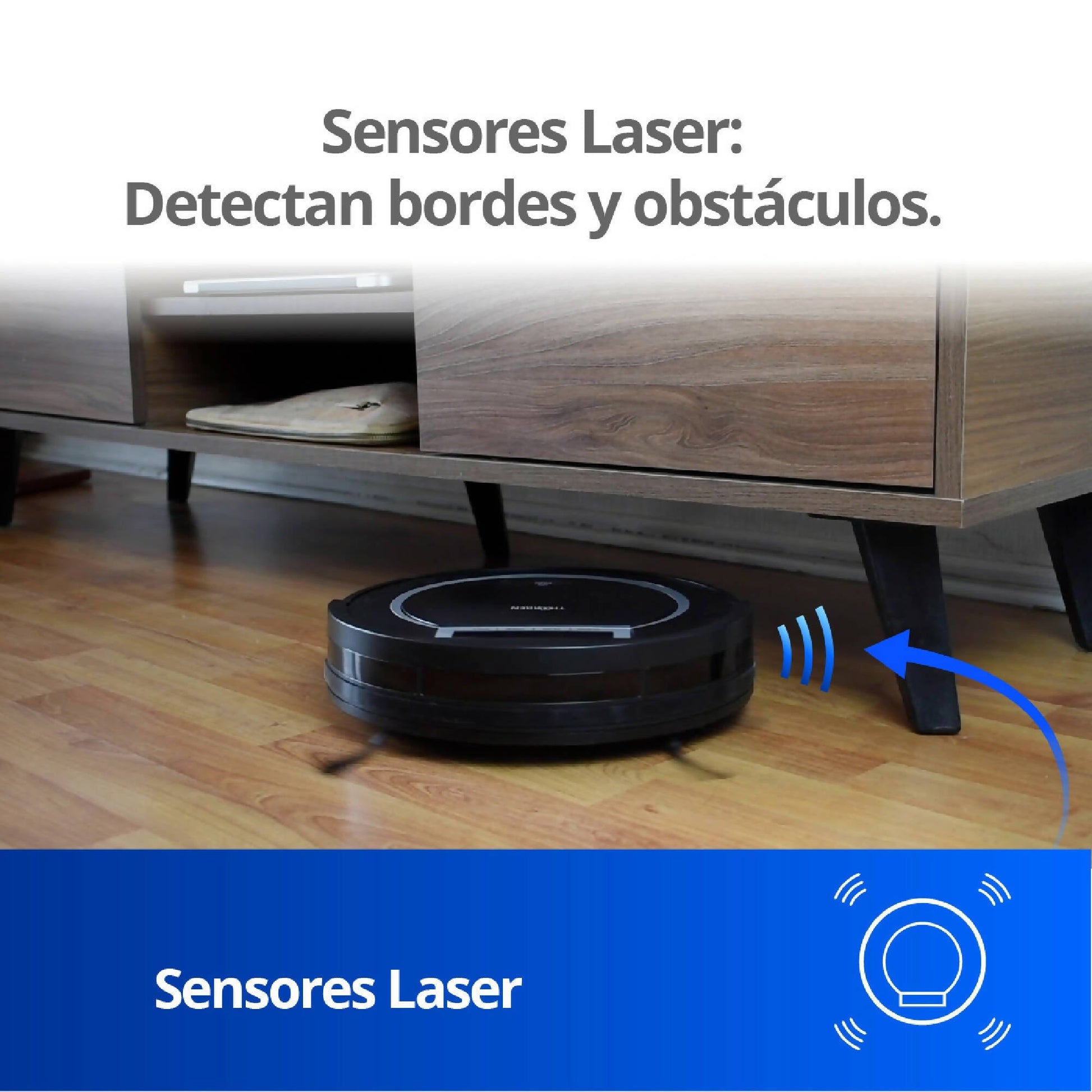 Aspiradora Robot Thorben Digi Bot Wifi5#Negro