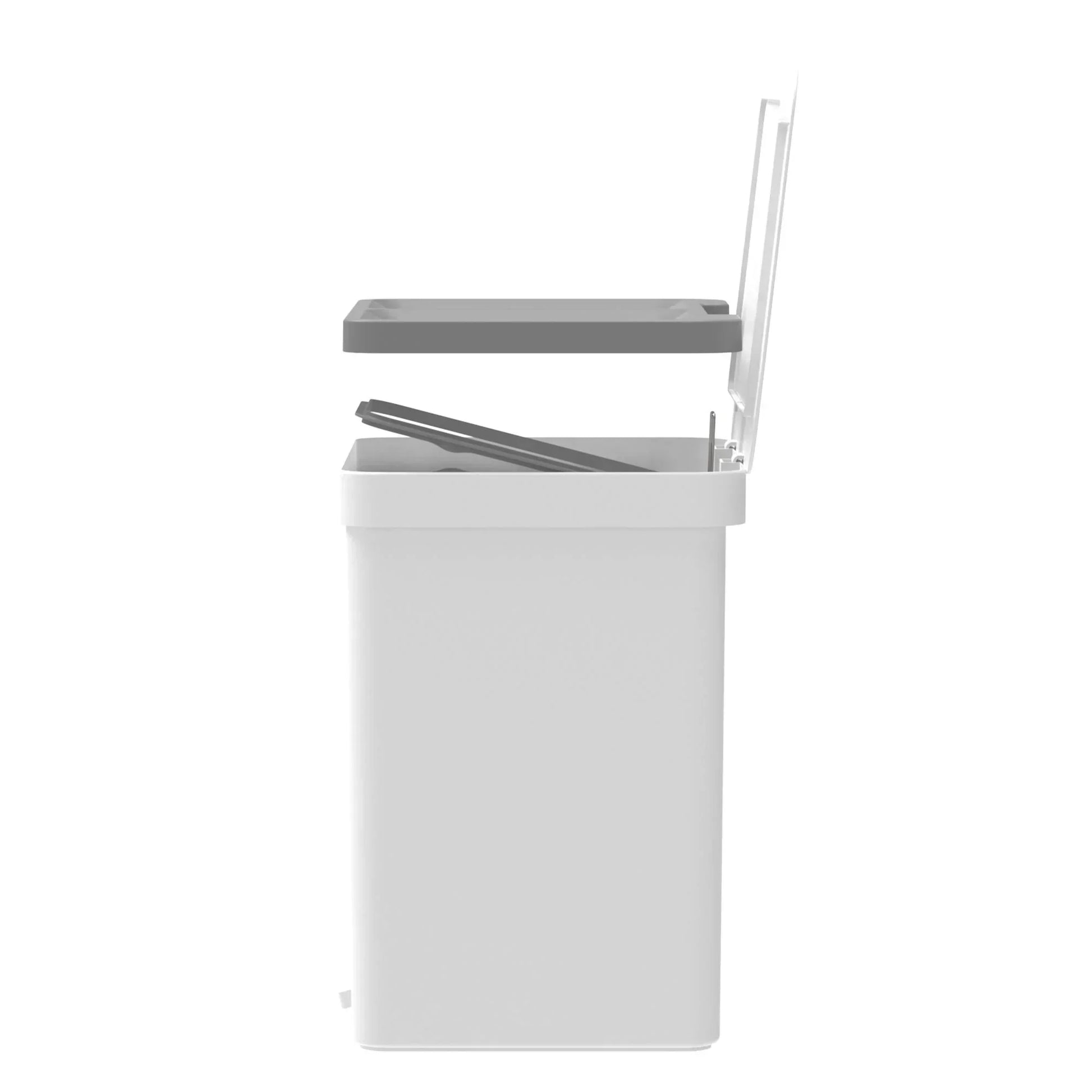 Basurero de Reciclaje Doble Compartimiento Trium 20 Lts3#Blanco