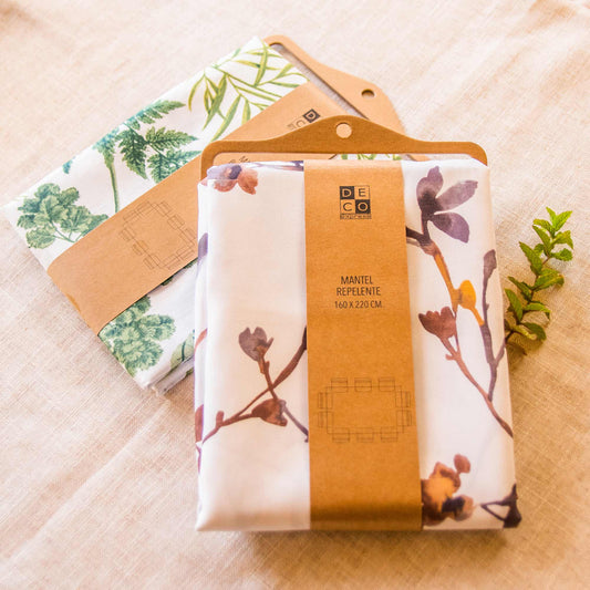 Set 2 Manteles Antimanchas Botánico y Pájaros1#Multicolor