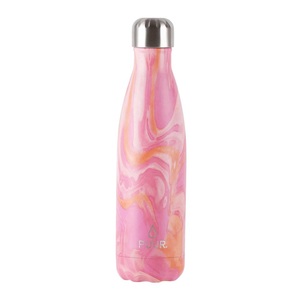 Botella Térmica Rose Marble 500 Ml2#Rosado