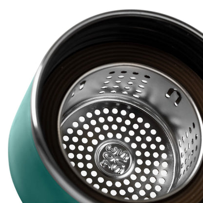 Botella infusora doble vidrio4#Verde