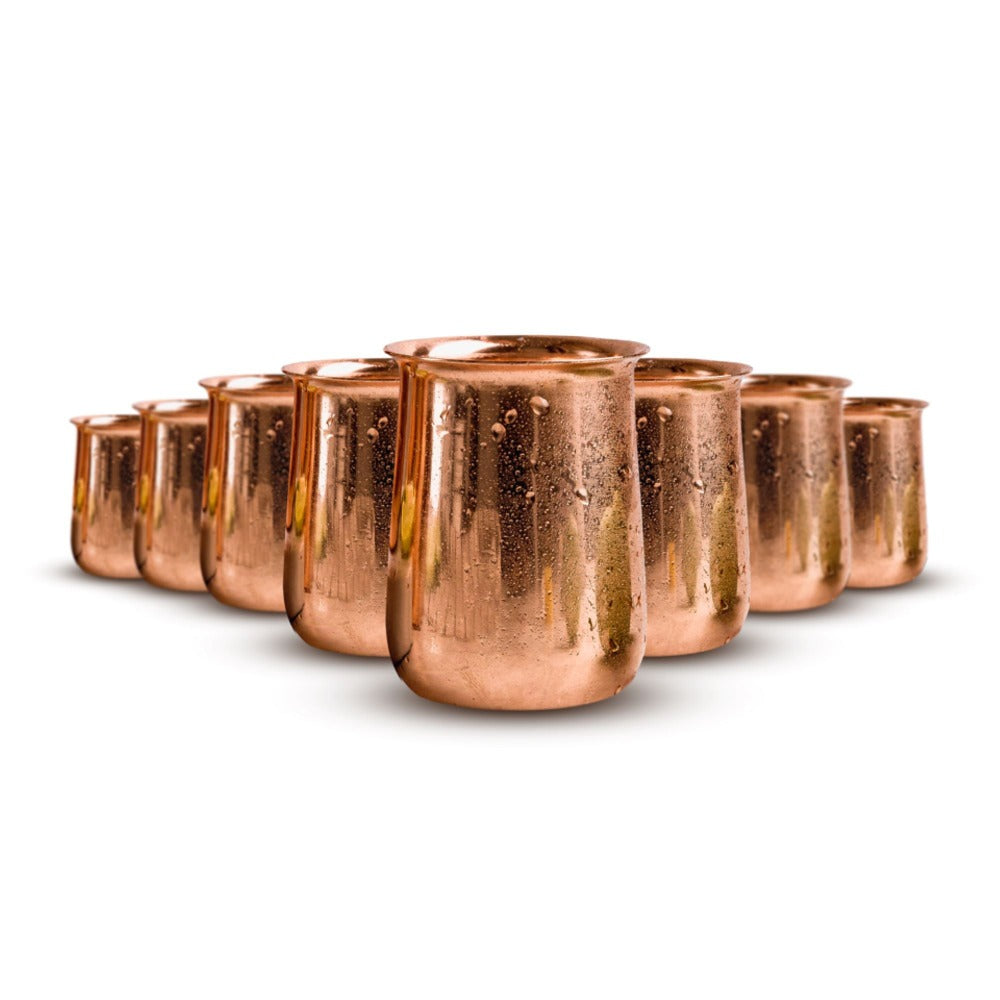 Pack 8 Vasos Cachai 230 Ml4#Cobre