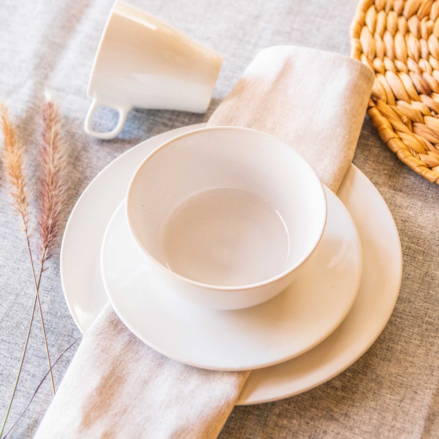 Juego Loza Cerámica 16 Pzs1#Blanco