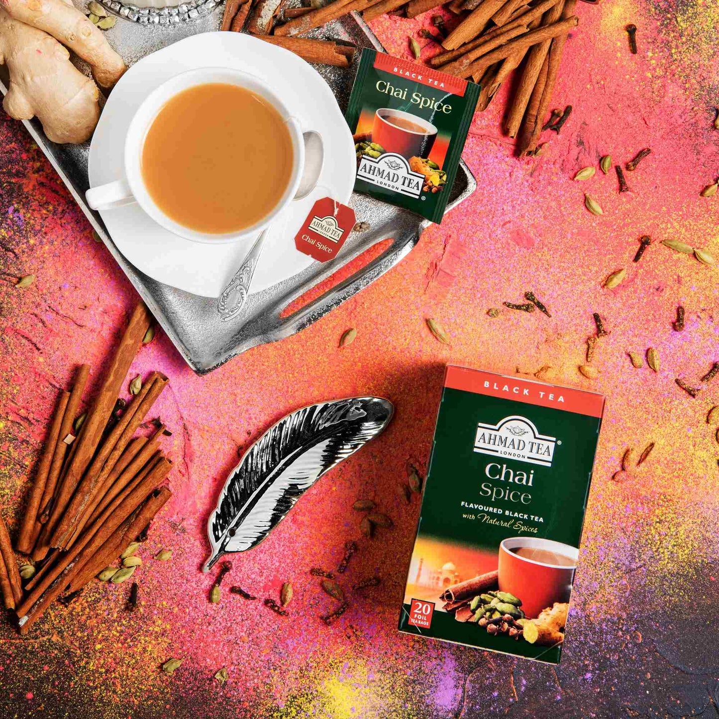 Té Chai (4 Cajas De 20 Sachets C/u)1#Sin color