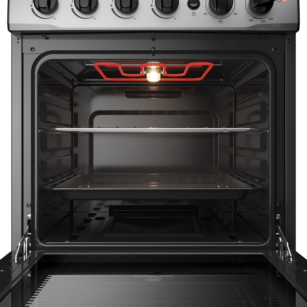 Cocina A Gas 4 Platos Inox Con Triple Llama y Grill M 795 T5#Acero