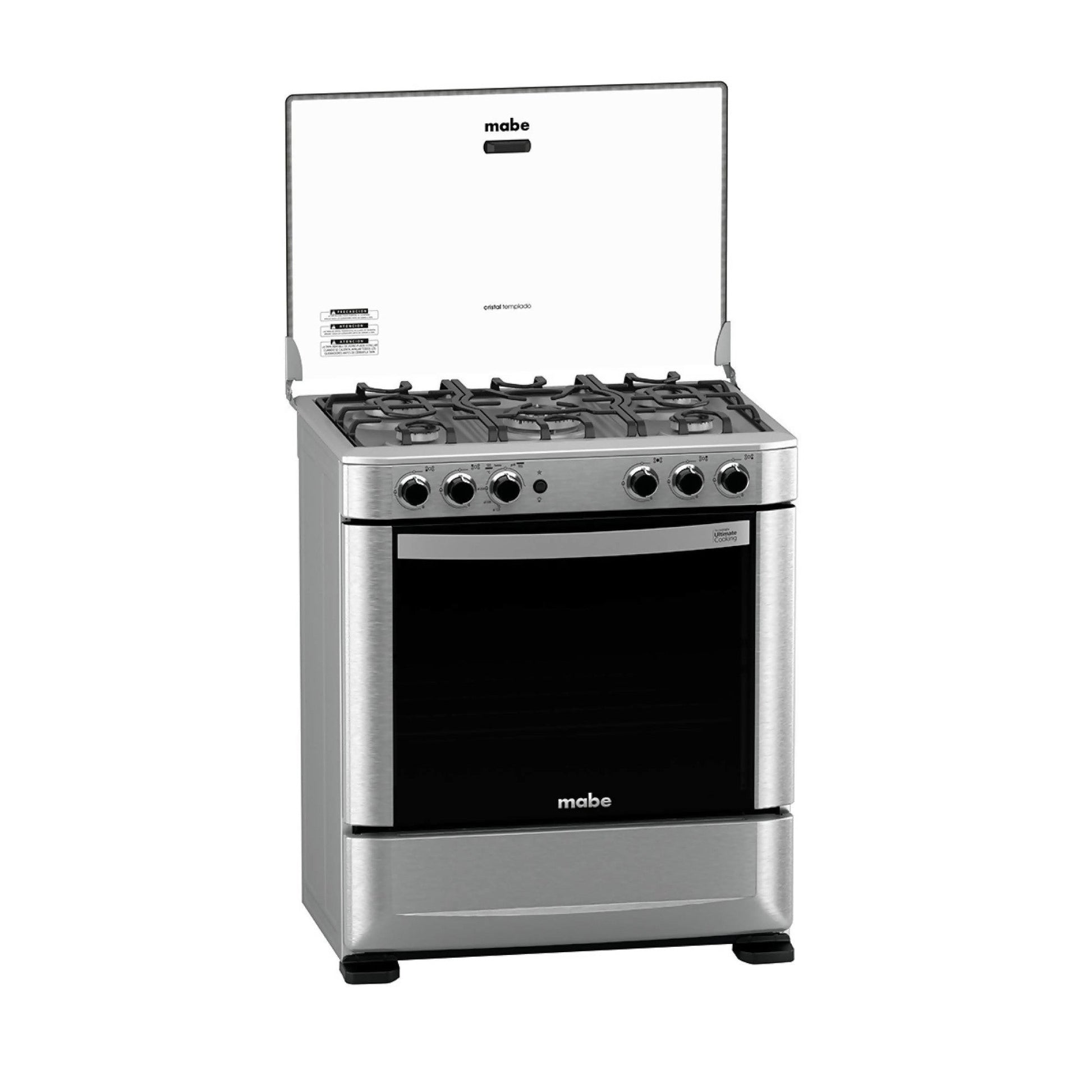 Cocina de Piso a Gas 76cm Inox Mabe ANDES7650FX16#Acero