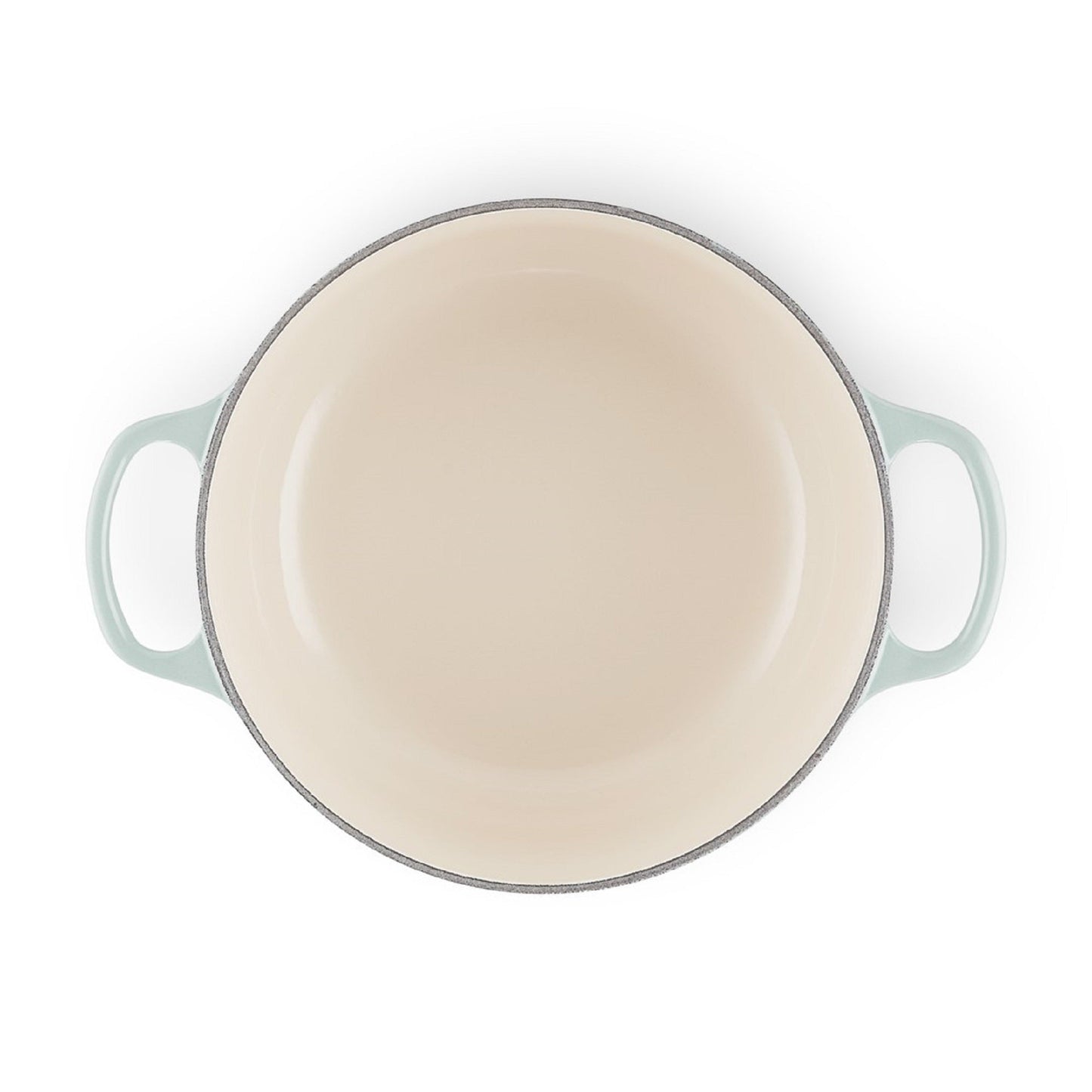 Olla Redonda 20cm Hierro Fundido Sea Salt2#Celeste