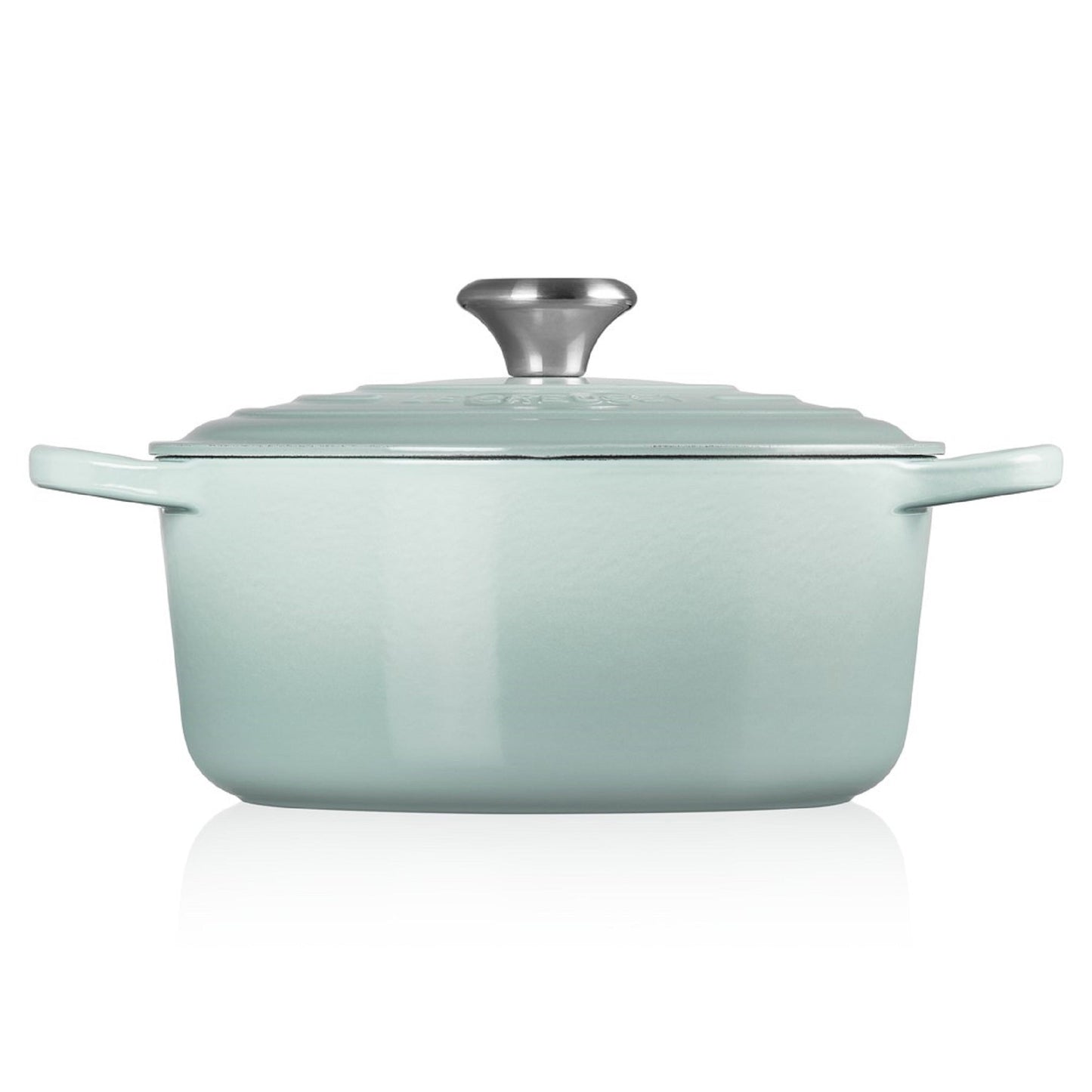 Olla Redonda 24cm Hierro Fundido Sea Salt2#Celeste
