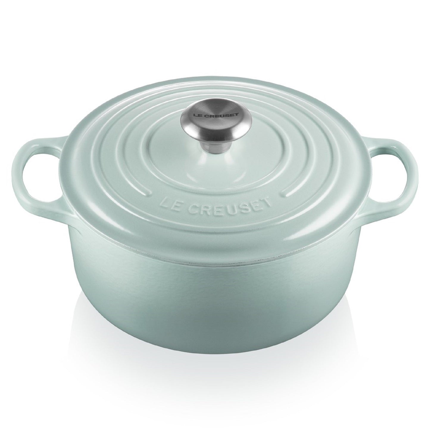 Olla Redonda 24cm Hierro Fundido Sea Salt3#Celeste
