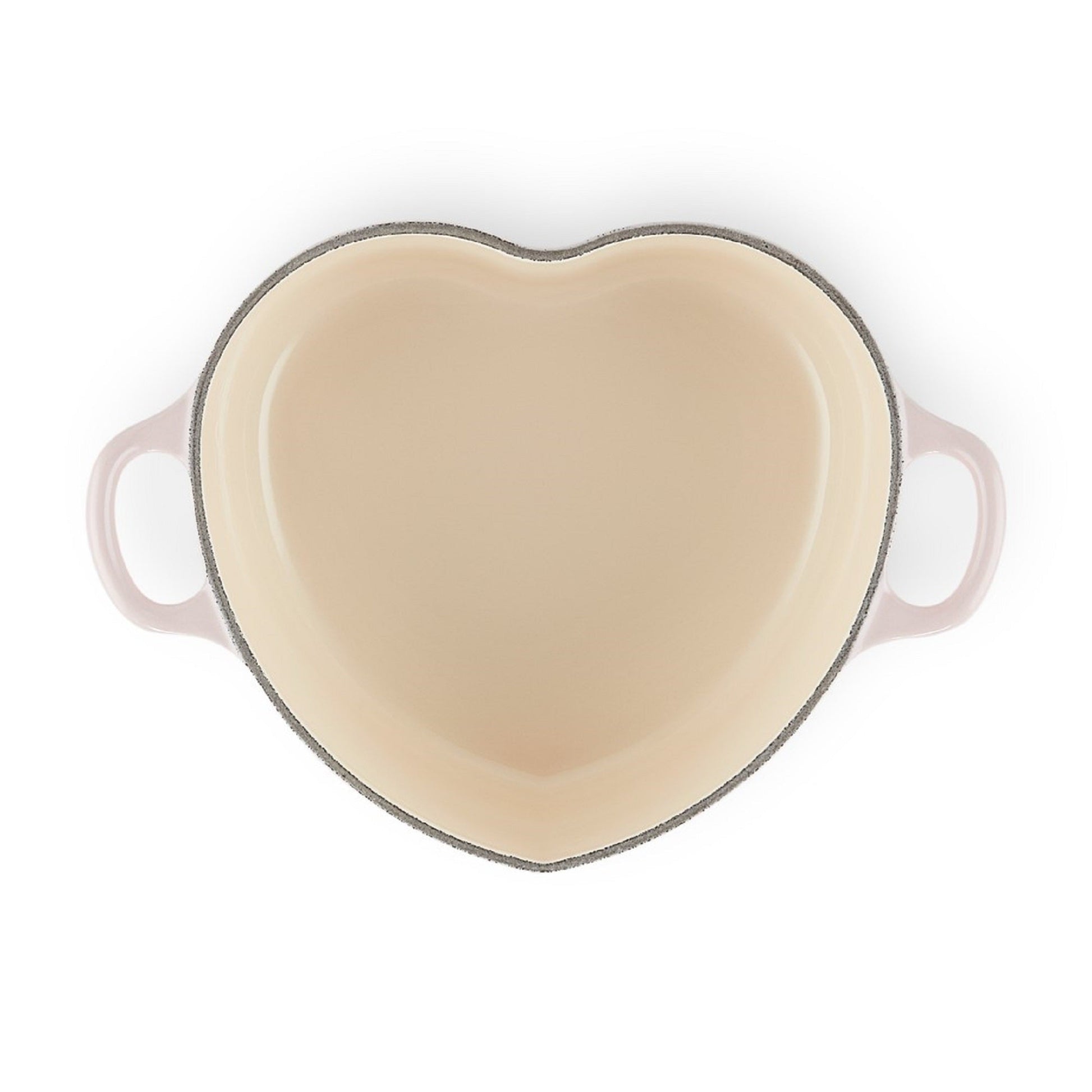 Olla Redonda Corazón 20 Cm Shell Pink Hierro Fundido1#Rosado